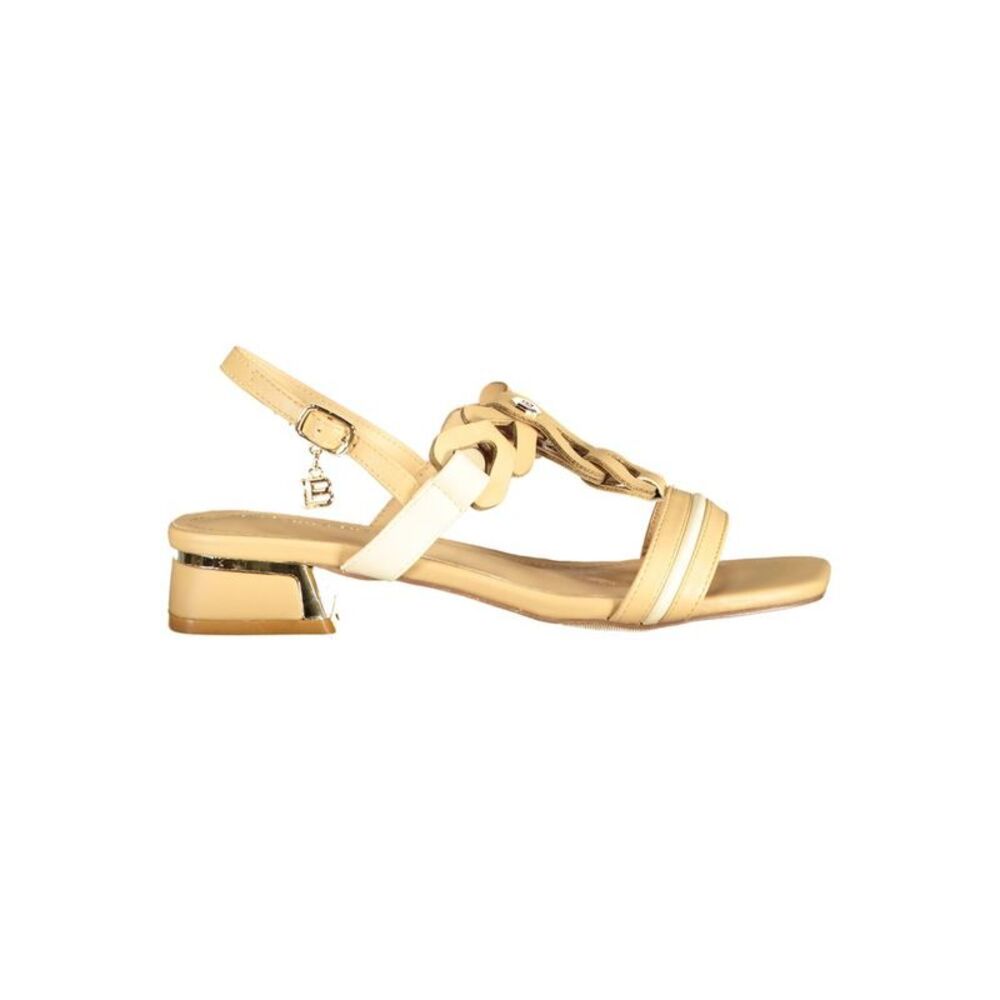 Laura Biagiotti Beige Polyurethane Women's Women's Sandal